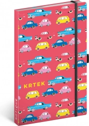 Caiet dictando cu copertă tare 13 × 21 cm cu elastic și buclă pentru stilou