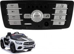Panou muzical pentru mașinuță electrică pe baterii Mercedes-AMG SL500 poliție