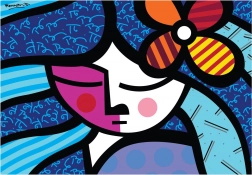 Puzzle Fata cu floare 1000 piese BLUEBIRD