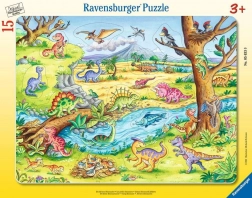 Puzzle Dinozauri 15 piese