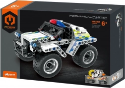 Set de construcție iM.Master mașină de poliție cu mecanism pull-back, 199 piese