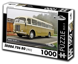 RETRO-AUTA Puzzle Autobuz Škoda 706 RO (1951) 1000 piese