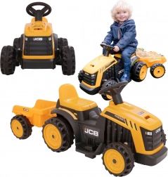 EVO tractor electric pentru copii JCB cu remorcă