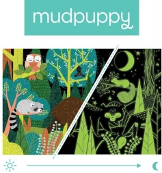 Mudpuppy - puzzle care luminează în Întuneric Lumea Pădurii 100 de piese