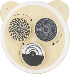 Placă de perete din lemn cu puncte rotative