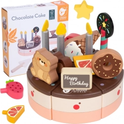 Tort din lemn pentru tăiat, 19 buc.