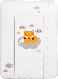 Salteluță de înfășat moale New Baby Vulpiță 70 × 50 cm albă