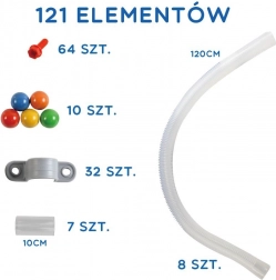 Jucărie senzorială STEM Wall set 121 piese