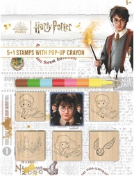 set de ștampilare cu creion cerat Harry Potter 5+1