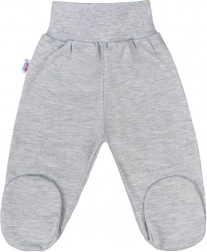 Pantalonași cu botoșei pentru copii New Baby Classic II gri 62 (3–6 luni)