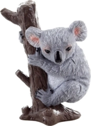 Figurină din plastic cu koala pe copac