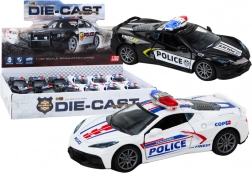 Mașinuța de poliție metalică 1:32 cu tracțiune