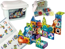 Tobogane cu bile Pista iluminată Magnetică 75 de piese