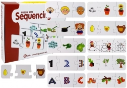 Puzzle educative secvențiale – 10 seturi pentru învățarea numerelor, literelor și ciclurilor de viață