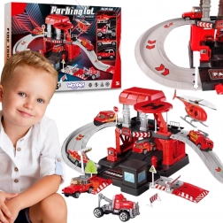 Woopie Parcare de pompieri cu garaj de salvare, 43 piese