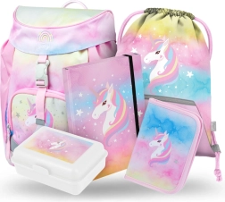 Baagl set școlar Unicorn curcubeu