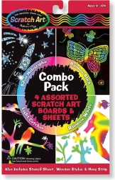 Set de imagini de zgâriat 4-în-1