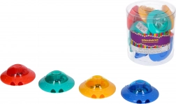 Ascuțitoare rotundă pentru două creioane, cu rezervor