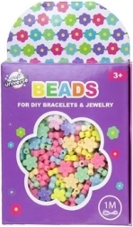 Set de mărgele – floricele + șnur de 1 metru