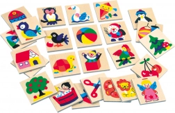 Bino etichete din lemn cu imagini pentru grădinițe