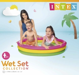 Intex piscină gonflabilă pentru copii 147 × 33 cm cu trei inele