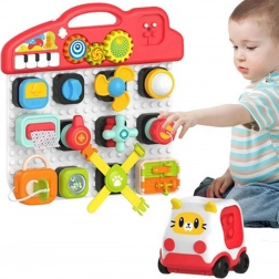 Woopie Montessori Panou Manipulativ Colorat pentru Copii Panou Activ