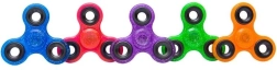 Fidget spinner cu sclipici 7,5 cm – culori diferite - 1 bucată