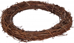 Coroniță decorativă din ratan 25 cm