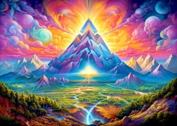 Puzzle Piramide în Păduri 1000 Piese