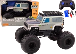 Mașină RC mare cu telecomandă SUV 1:6 gri