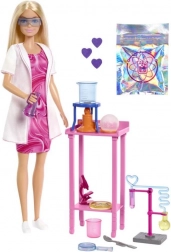 Păpușă Barbie cercetătoare cu set de laborator