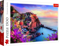 puzzle vedere asupra orășelului Manarola, Italia – 1500 piese TREFL