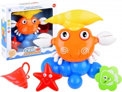 Jucărie de baie cu apă – crab cu fântână și ventuze