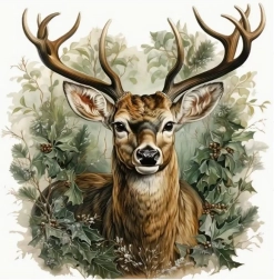 Pictură cu diamante cerb 30 × 40 cm