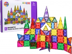 Set de construcție magnetică 3D, 67 piese