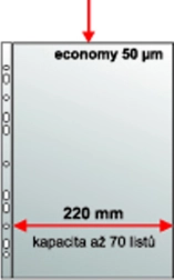 Plic pentru documente extins A4 cu suport euro, polipropilenă structurată