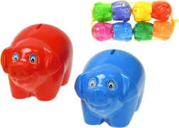 Pușculiță porcușor 17 cm – din plastic, 8 culori