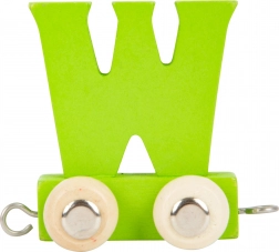 Small Foot vagon din lemn alfabet litera W