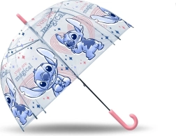 Umbrelă automată transparentă 19 inch Stitch