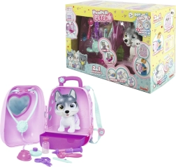 Cățeluș interactiv PAMPER PETZ husky cu cadă și accesorii