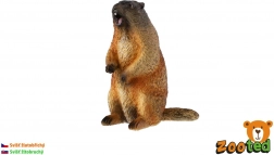Marmot cu burtă galbenă – figurină realistă din plastic 8 cm