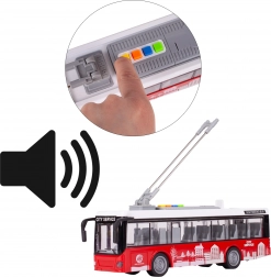 Autobuz 1:16 cu sunet și lumină, uși care se deschid