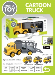 set de vehicule cu remorcă de tractare și mini utilaje de construcții