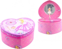 Cutie muzicală de bijuterii în formă de inimă – prințesă