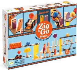 Pistă din lemn DJECO Zig & Go Junior Magic