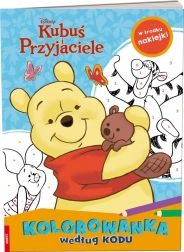 Winnie de Pluș și prietenii – carte de colorat după cod
