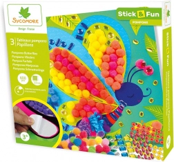 Stick & Fun decorare cu pompoane Fluturași