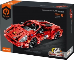 set de construcție mașină de curse cu mecanism pull-back, 437 piese