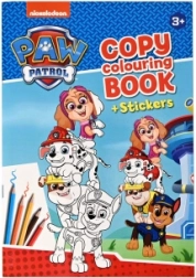 Carte de colorat și autocolante PAW PATROL – format A4