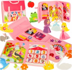 Rucsac senzorial Montessori roz pentru copii